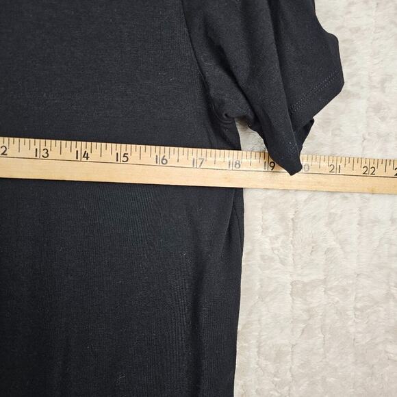Hatch Layers The T-Shirt Dress Layer Large Minimal Pregnancy Comfort Modal Black - Picture 6 of 6